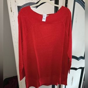 New York and Company/ Essential Bateau-Neck Tunic Sweater